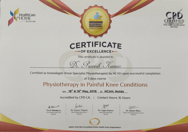 Delhi Physio Cricket League Award