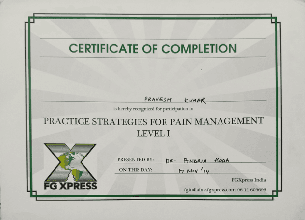 Physio Olympiad 2020 Certificate