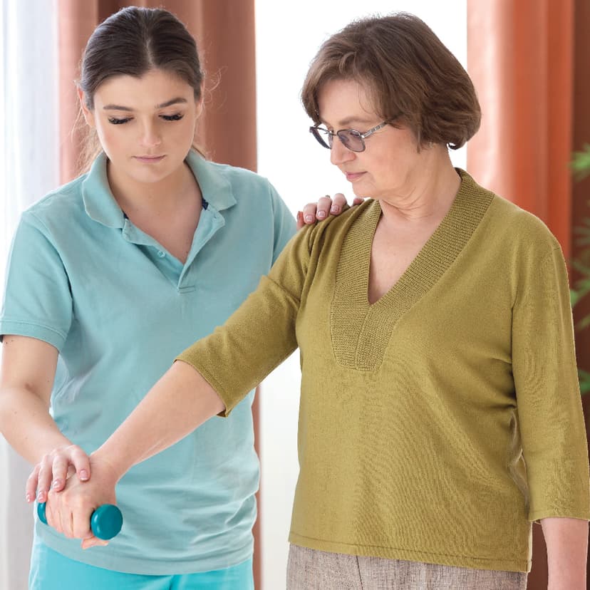Home physiotherapy session